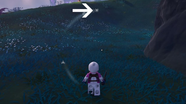 The Klombo indicator in LEGO Fortnite.