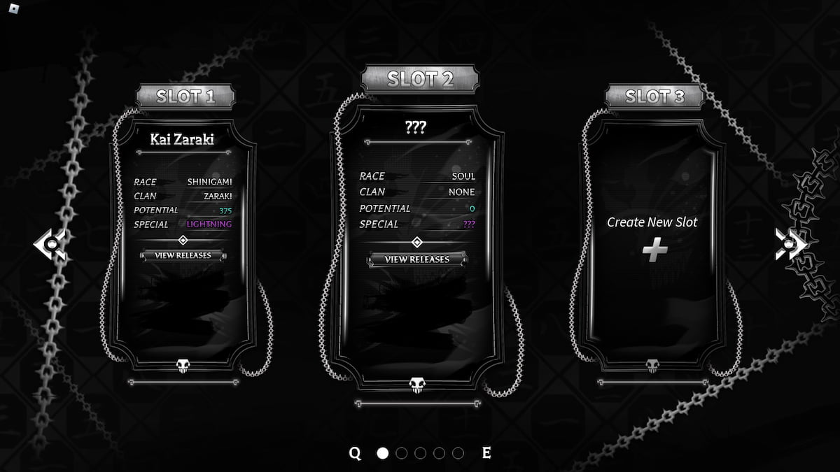 Character Creation menu in the Paradox Roblox experience