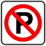 No Parking road sign in the BitLife driving test