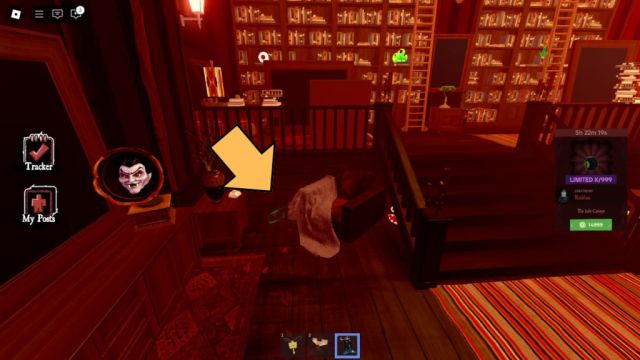 Skull Fragment number 4 location in mirrors room hall of Villains THe Haunt