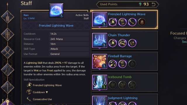 Throne and Liberty lightning rain buff