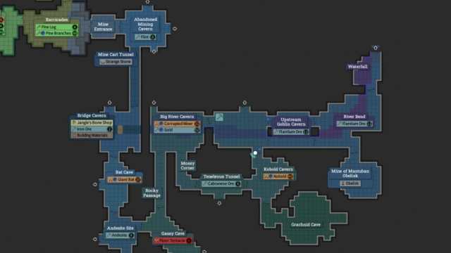 Brighter Shores Grachnid Cave map
