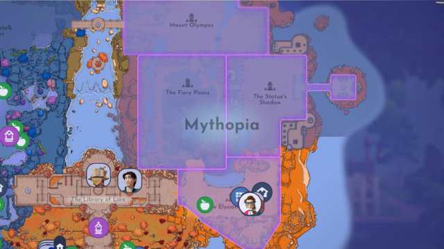 Disney Dreamlight Valley Mythopia map