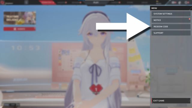 Screenshot of the Strinova Redeem Code section.