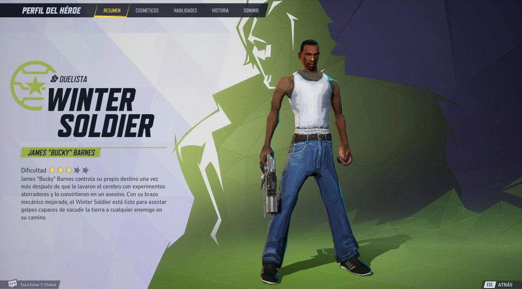 Leonaura's CJ as Winter Soldier mod.