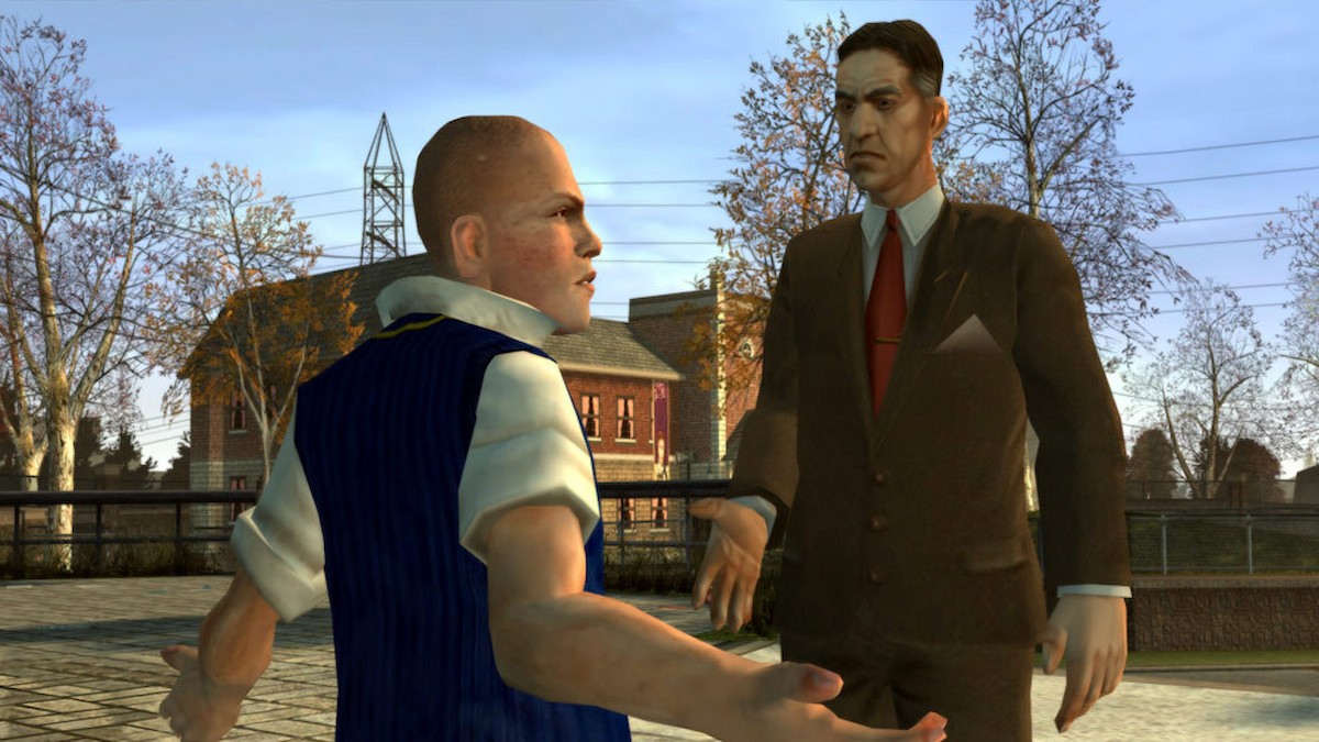 Jimmy Hopkins and principal in Bully