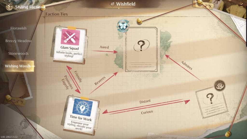 Factions guide in Infinity Nikki