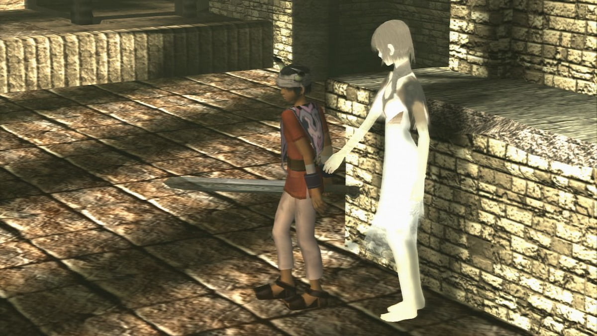 Ico and Yorda in Ico game