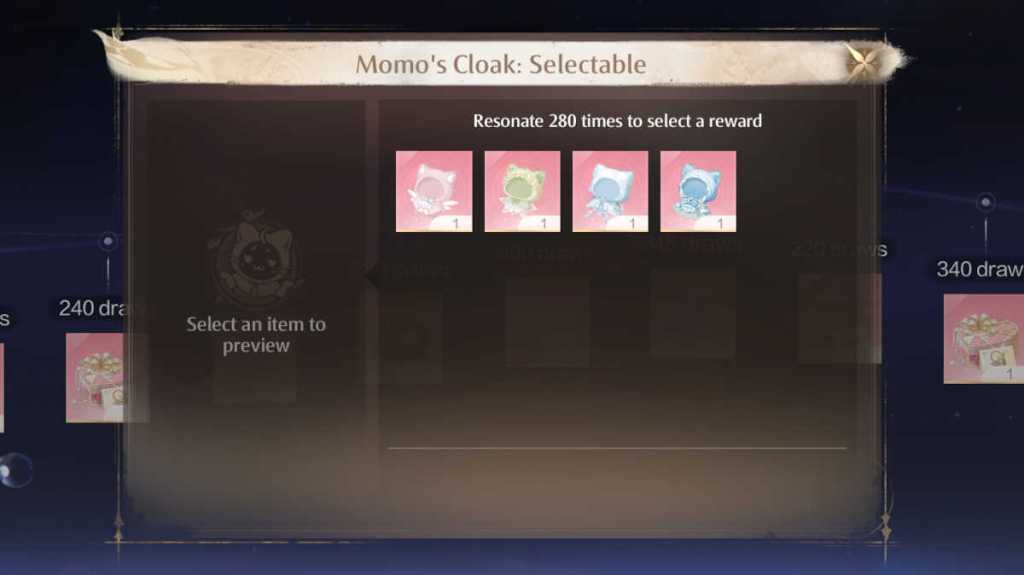 Cloaks earned through Deep Echoes in Infinity Nikki