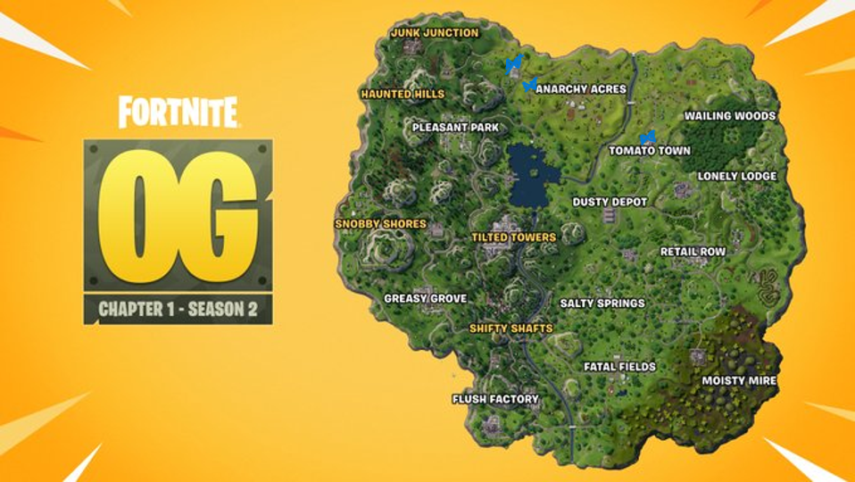 Fortnite OG Season 2 map