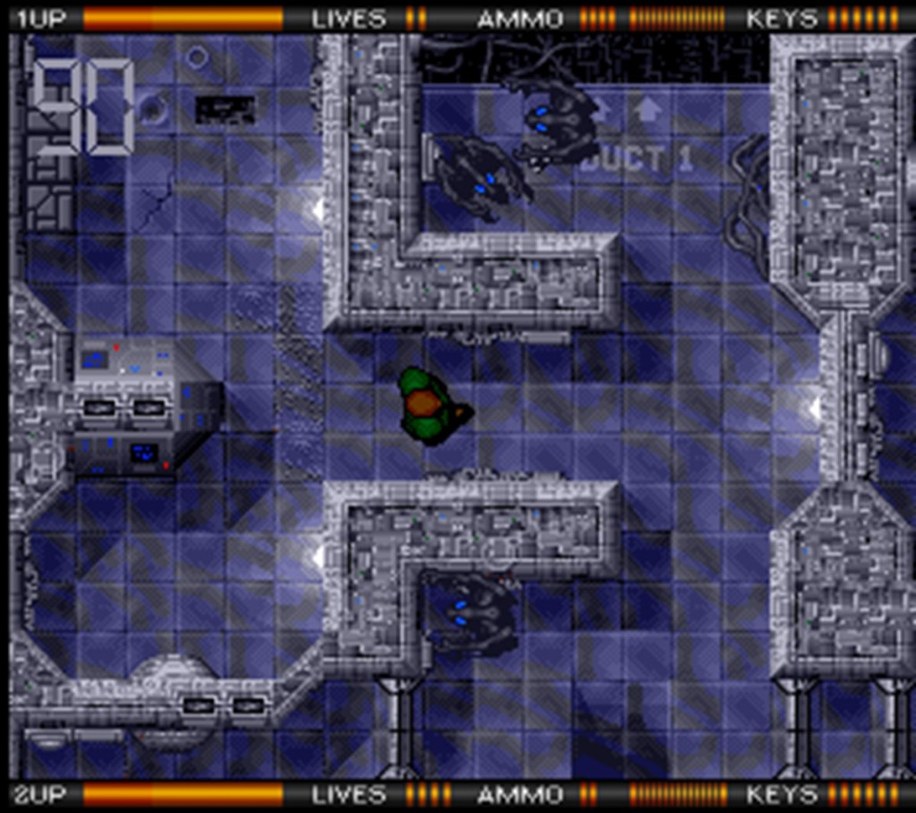 A player hunting down aliens