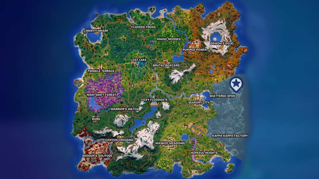 Fortnite Godzilla footprints map