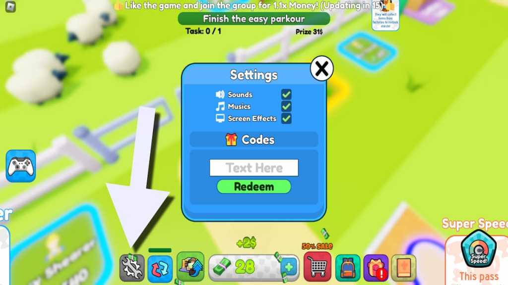 How to redeem Sheep Life codes.