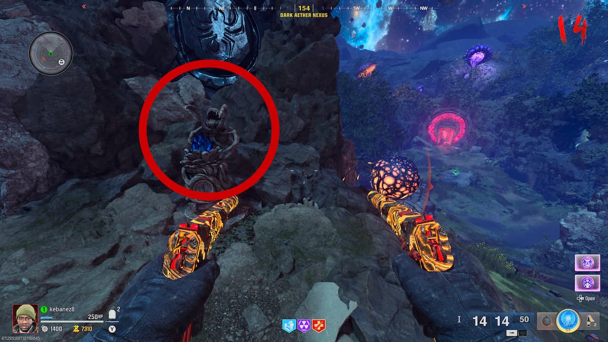 Vermin statue in the Dark Aether Nexus