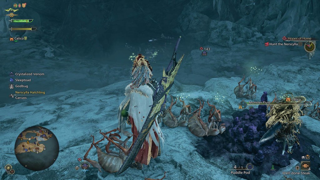 The Hunter gets Monster Fluid in Monster Hunter Wilds.