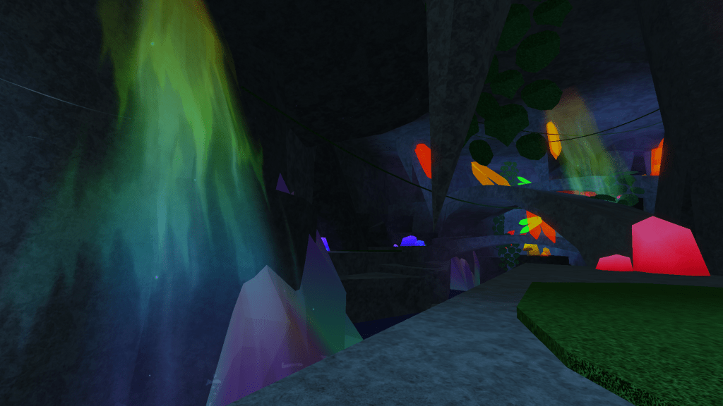 The Calm Zone in Fisch from a first person view