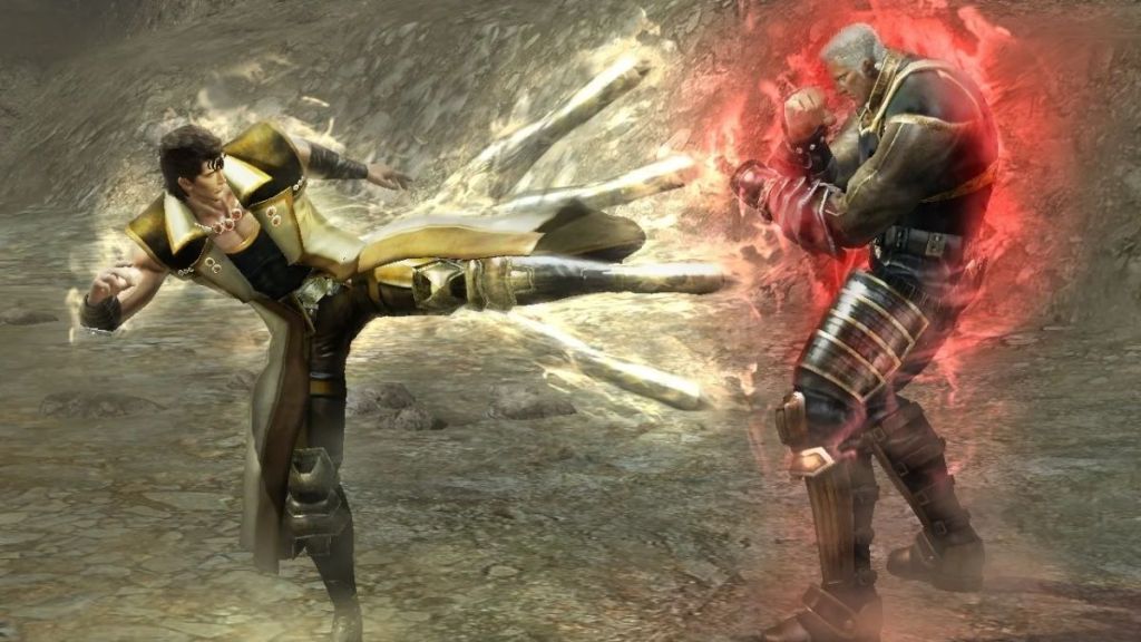 Fist of the North Star character fights waves of enemies in Ken's Rage 2