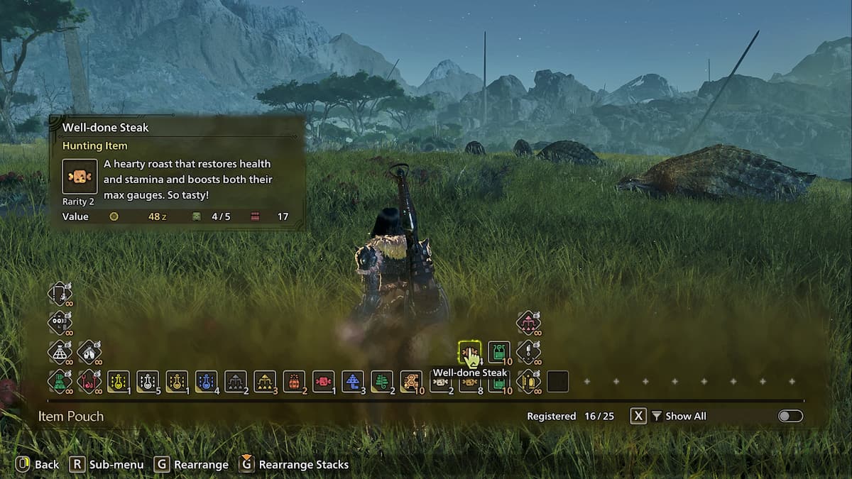Well-Done Steak in Monster Hunter Wilds