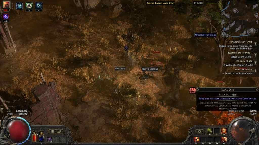 Vaal Orb drop in Path of Exile 2