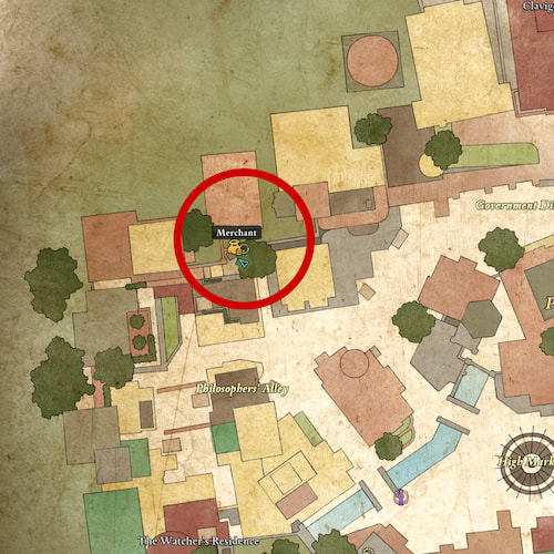 Paradis Hightown Merchant location