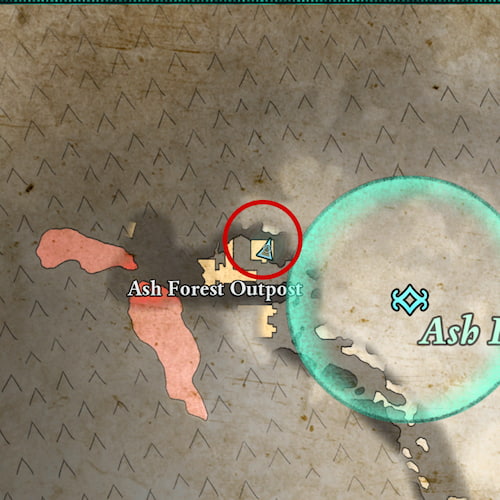 Ash Forest Outpost map location