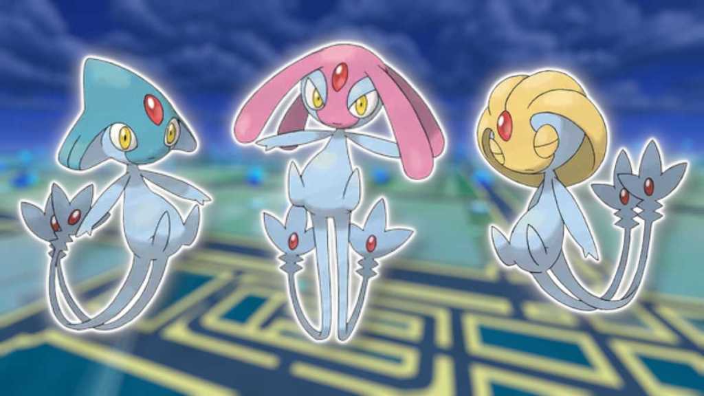 The Lake Guardian Trio in Pokémon GO