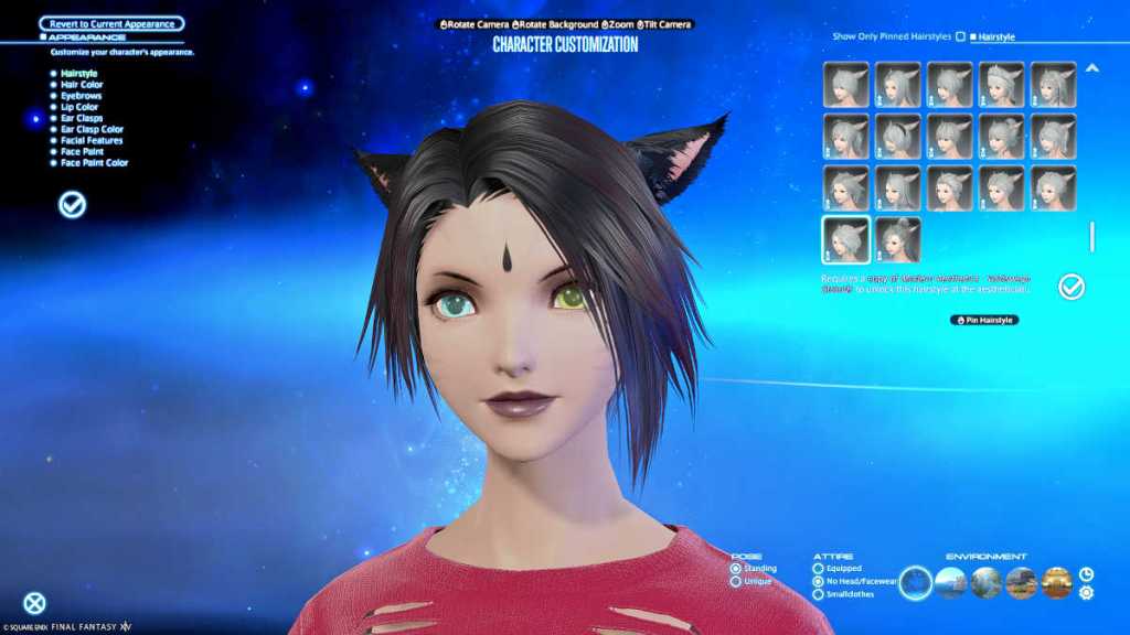 Voidswept Strands hairstyle in FFXIV