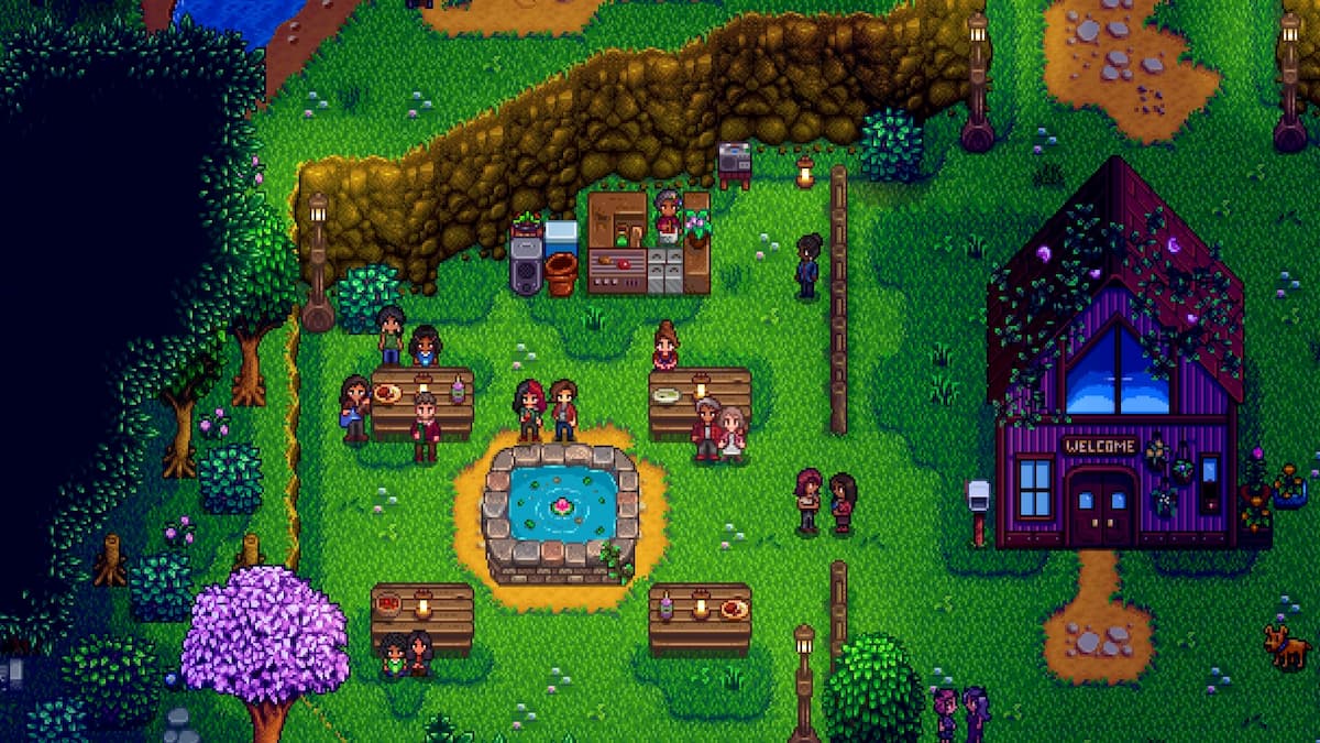 Sunberry Village in Stardew Valley