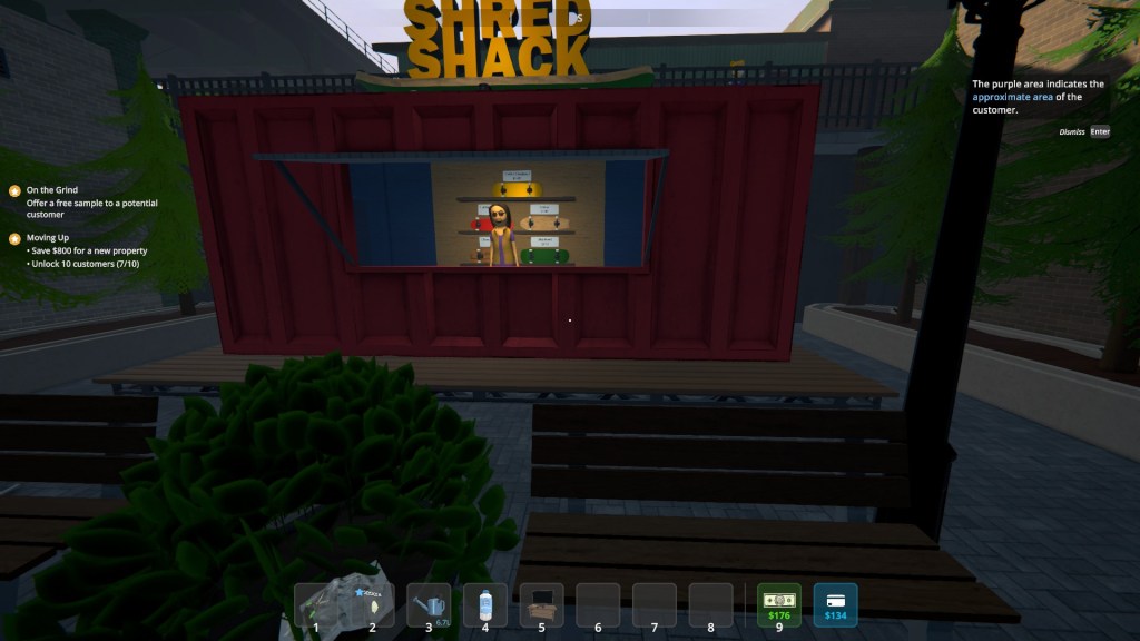 Skateboard shop in Schedule 1