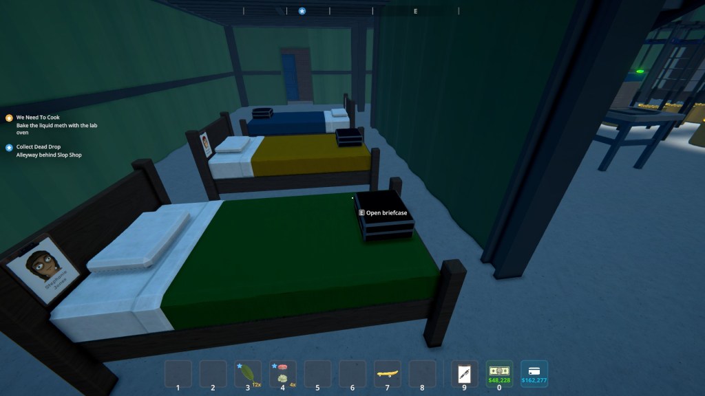 Bed setup in Schedule 1