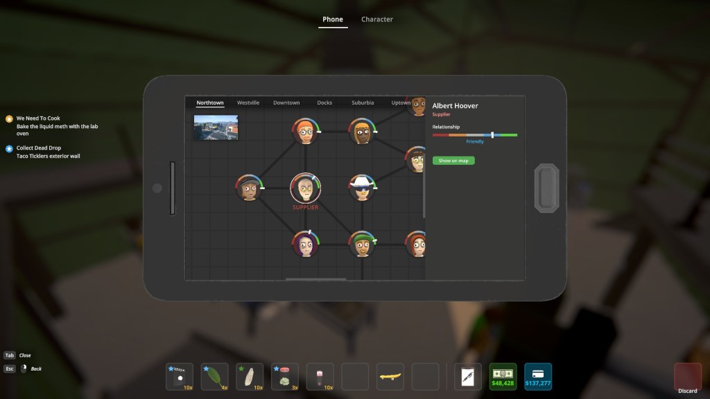 Contacts in Northtown in Schedule 1