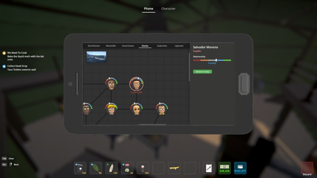 Contacts in Docks in Schedule 1