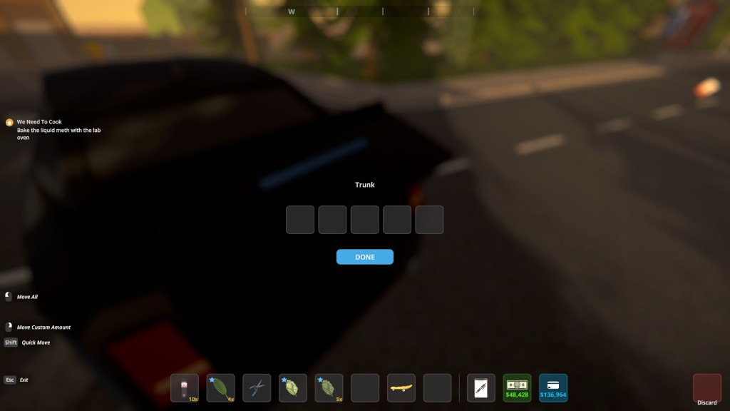 Car inventory in Schedule 1