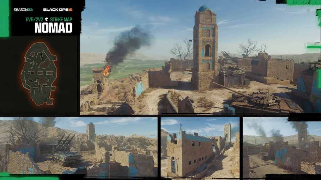 Nomad map in BO6 map info
