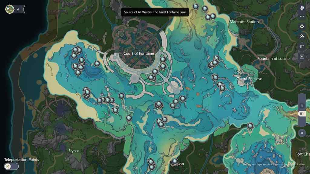 Beryl Conch locations for Escoffier's ascension
