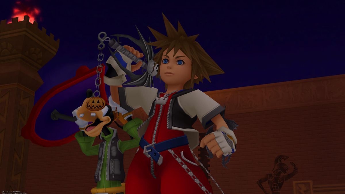 Sora triumphs in Olympus Coliseum in KH1
