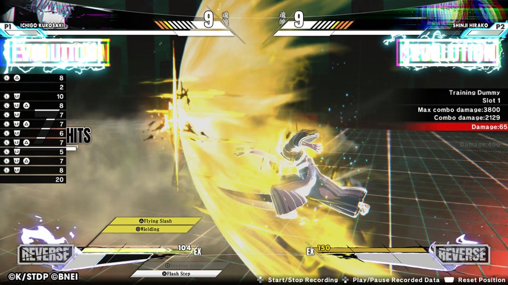 Ichigo performs a Flying Slash in Bleach Rebirth of Souls.