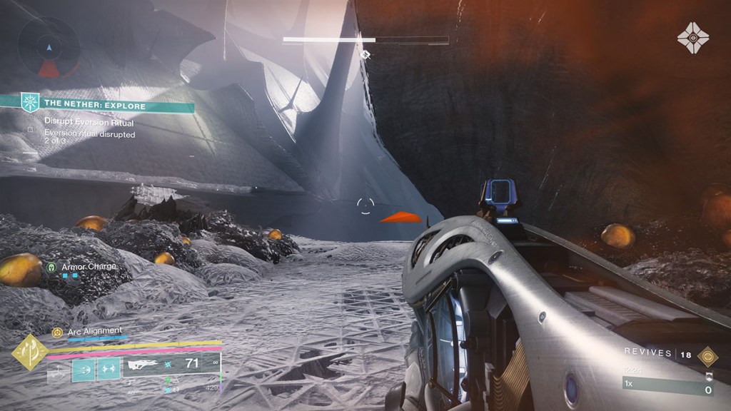 Chasm path to Trenchway Tithing Worm two in Destiny 2