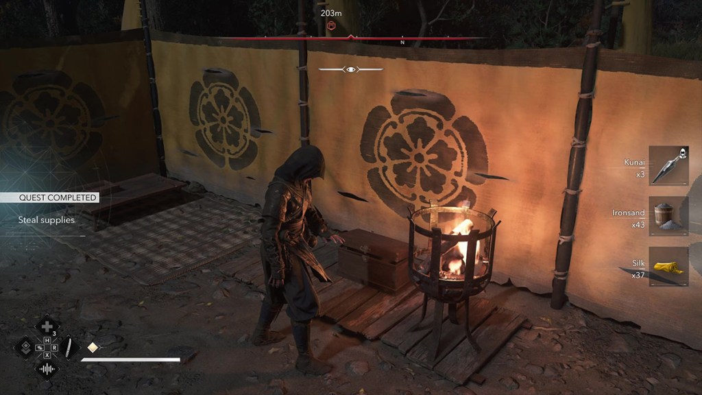 The quest complete screen after completing a contract