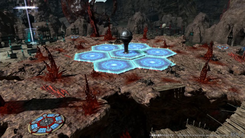 The newly revamped Borderland Ruins (Secure) Frontlines map in Final Fantasy XIV