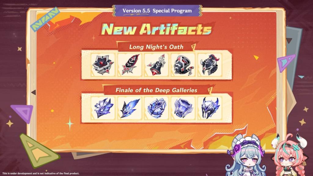 New artifact sets for Genshin Impact 5.5