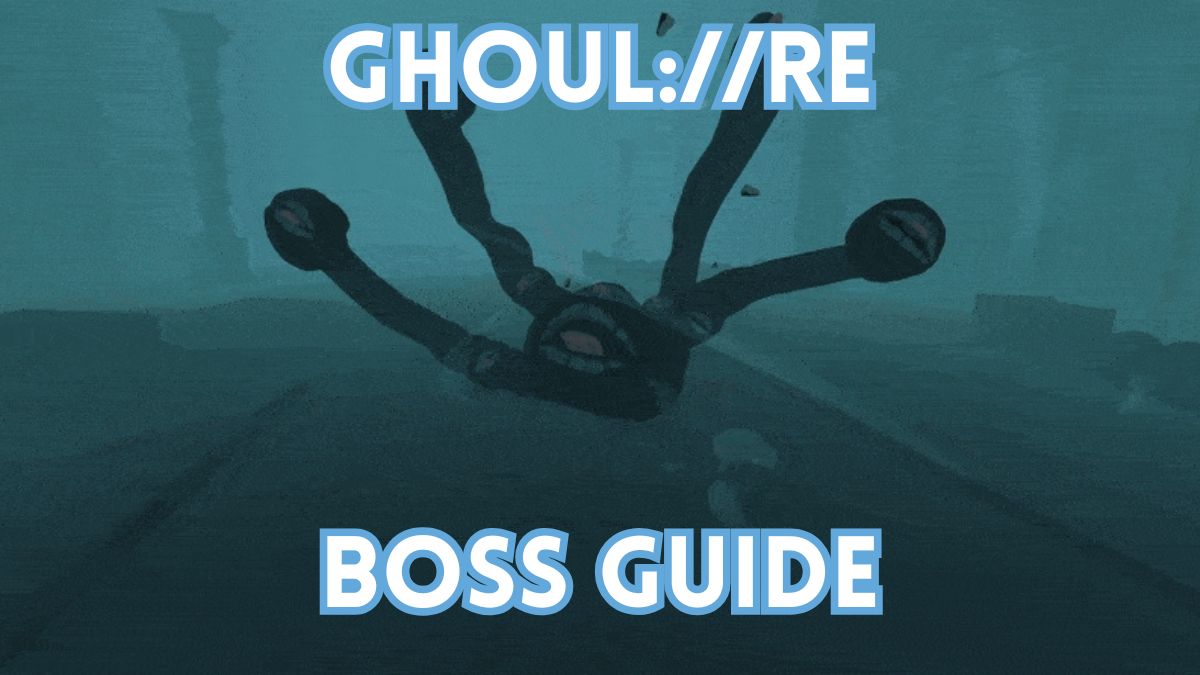 Ghoul RE Tatara Boss is screaming with the title on the top and bottom of the page