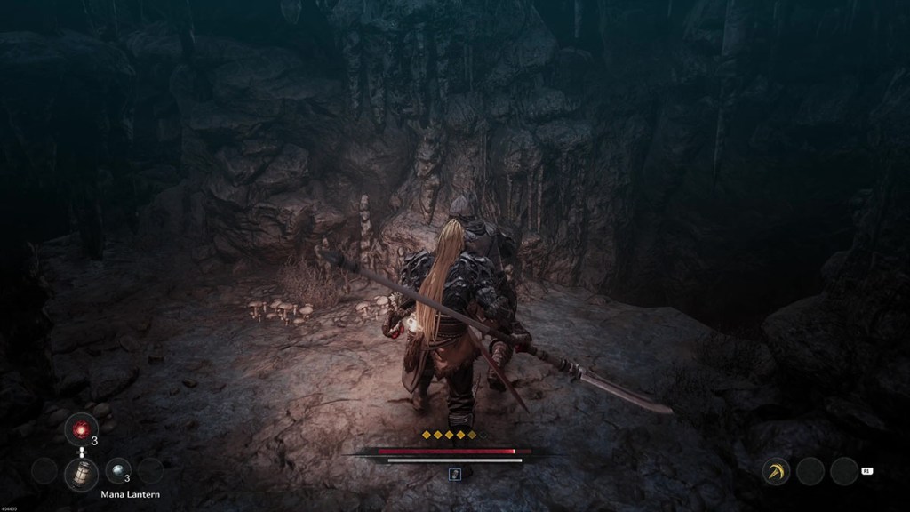 An enemy soldier near a path to the first Soulstone on Mount Heinmach