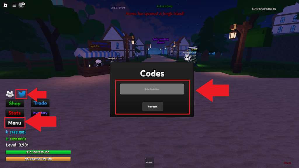 How to redeem Arcane Piece codes