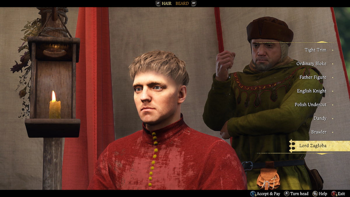 Henry's Lord Zagloba haircut