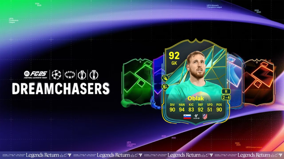 Jan Oblak Player Moments card in EA FC 25