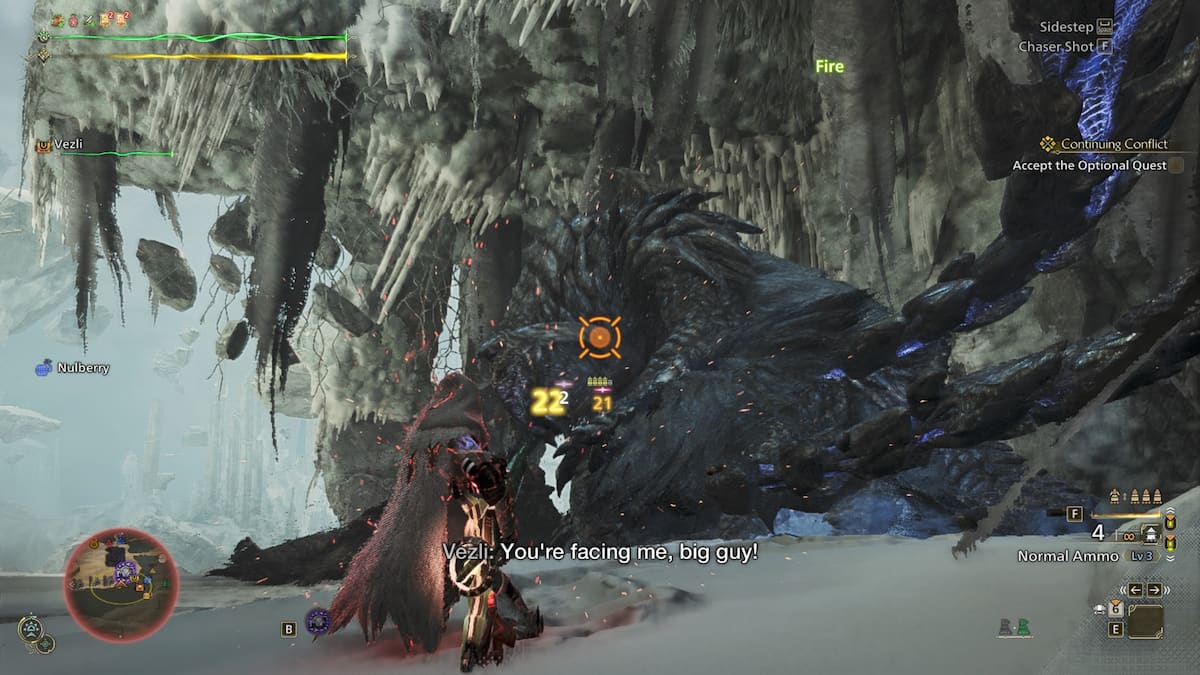 Firing Bowgun in Monster Hunter Wilds