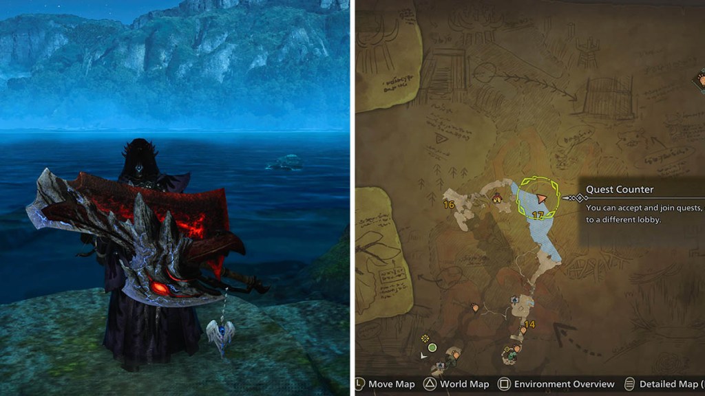 The location of the Goliath Squid.