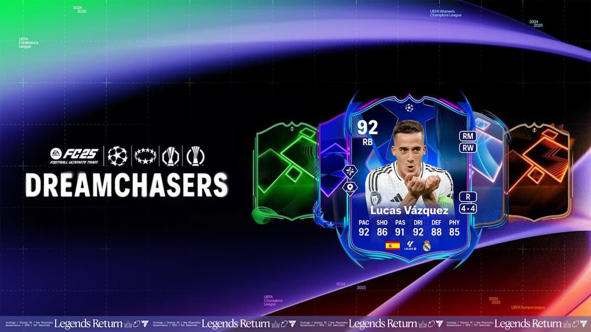 Lucas Vazquez Dreamchasers SBC card in EA FC 25