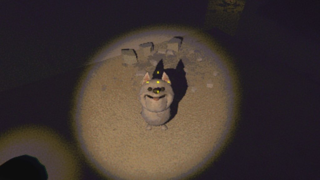 Elsa lovingly looking up at the camera